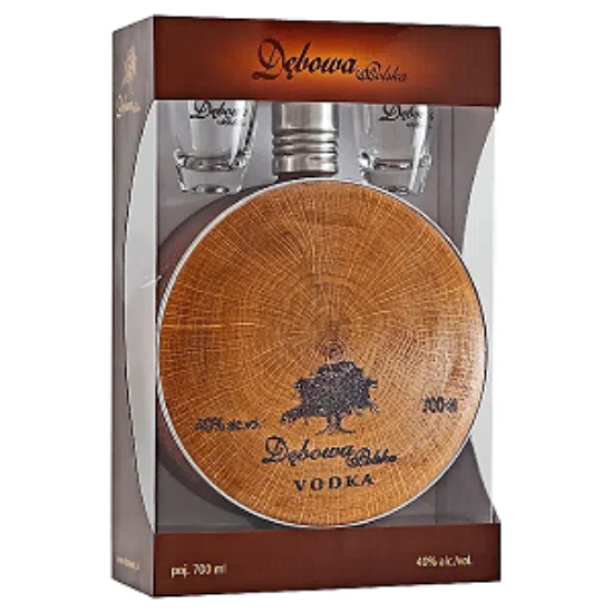 Picture of Vodka Debowa Polska Buklak + 2 Kieliszki 0.7L (Case=6)